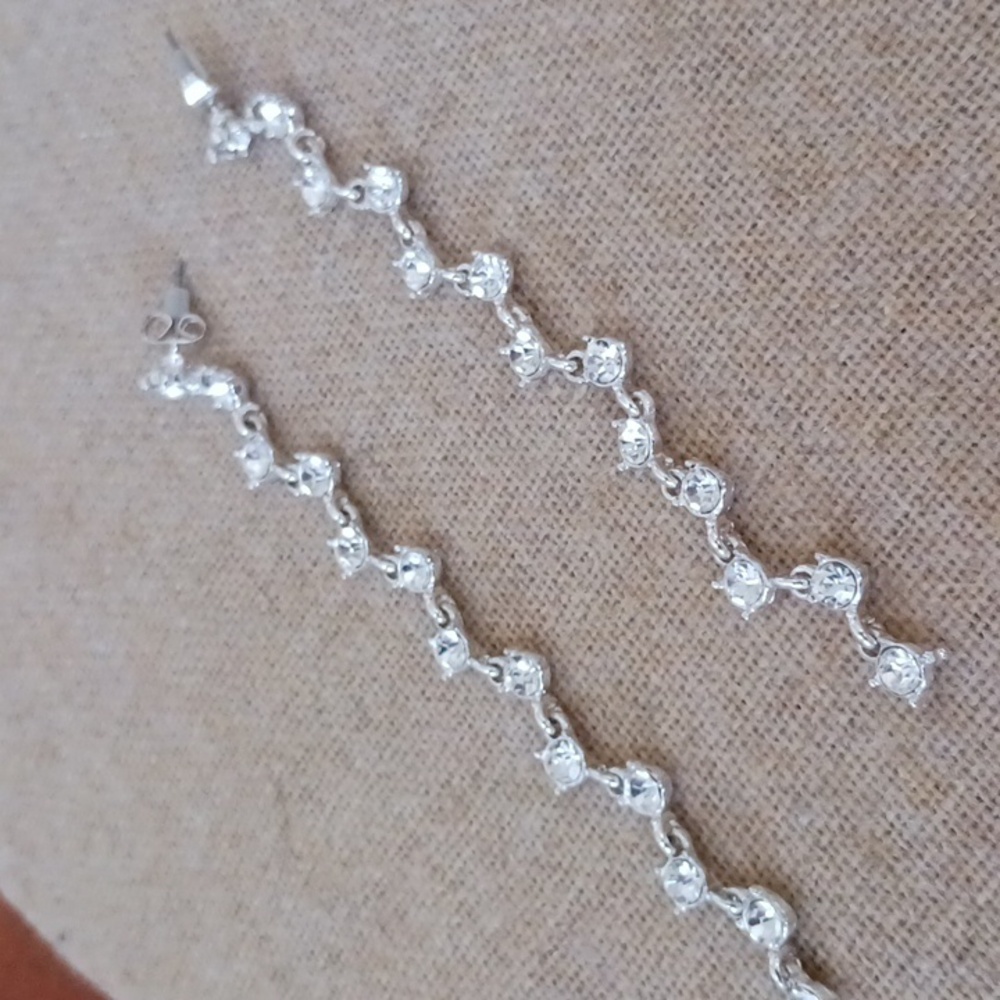 Silver Long Earrings - Picture 8 of 8